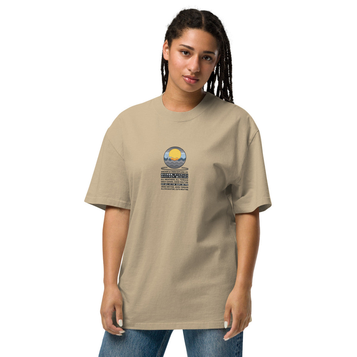 Ocean Drift Explore Co. Oversized Cotton T-Shirt
