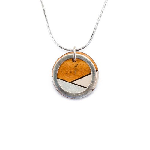 Conture Recycled Wood Silver Necklace (6 Colours available)