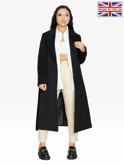 Belted Longline Duster Coat