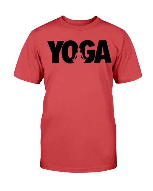 Yoga Silhouette Red Gildan Ultra Cotton T-Shirt