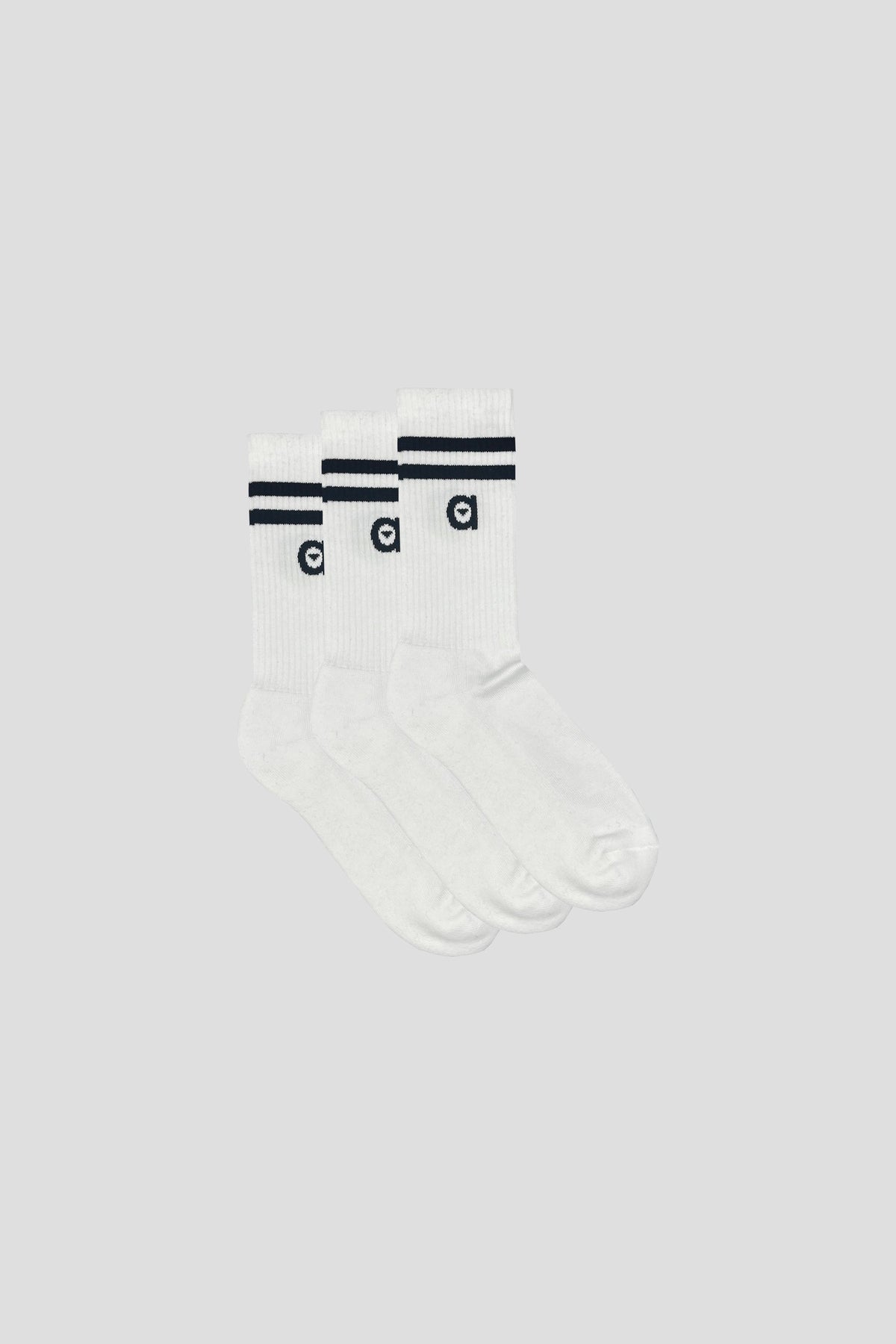 three pack black striped socks