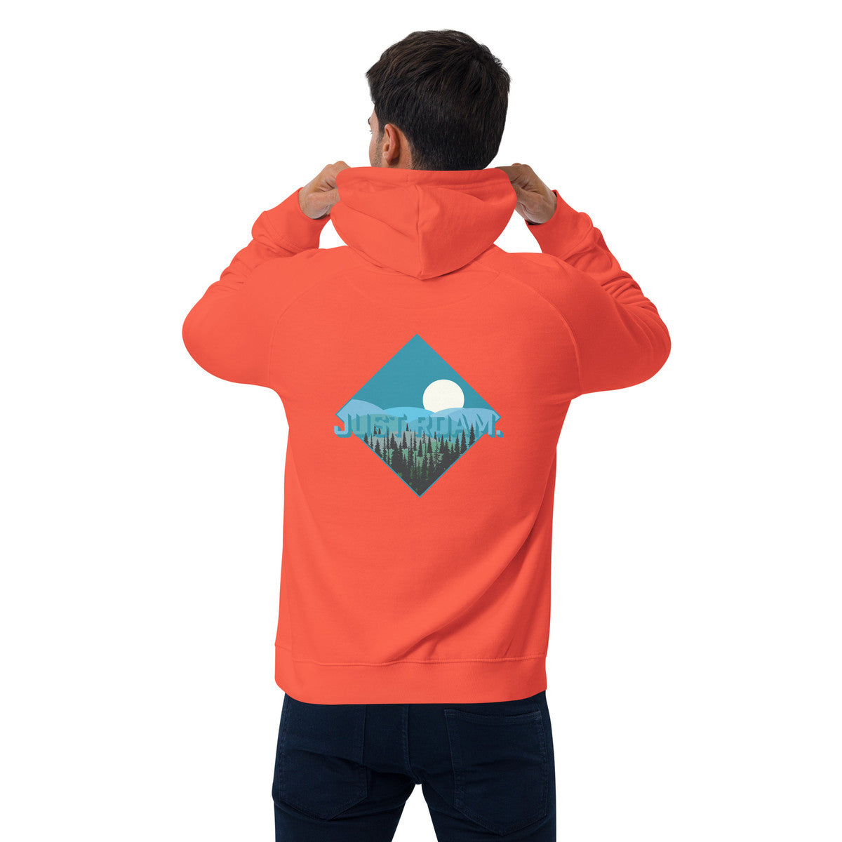 Just Roam. Seeker Organic Cotton Raglan Hoodie