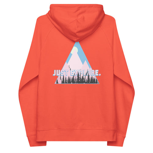 Just Explore. Seeker Organic Cotton Raglan Hoodie