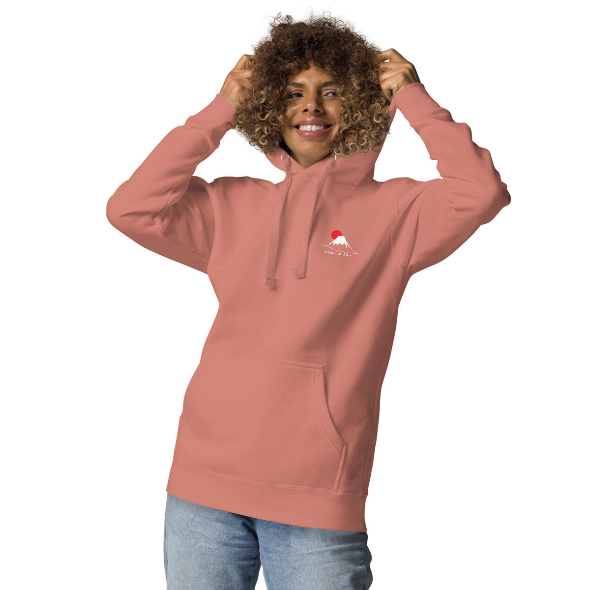 Mount Fuji Landmark Cotton Blend Hoodie