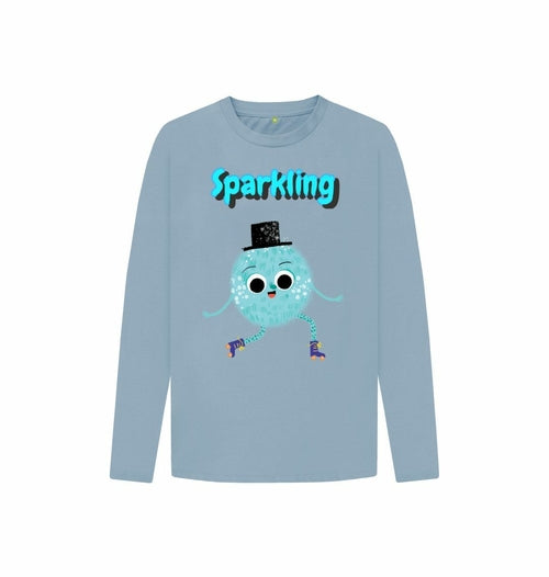 Organic Childrens Long-Sleeved T-shirt (Sparkling)
