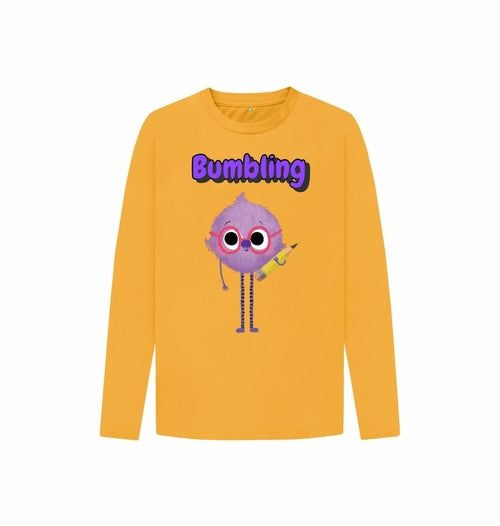 Organic Childrens Long-Sleeved T-shirt (Bumbling)