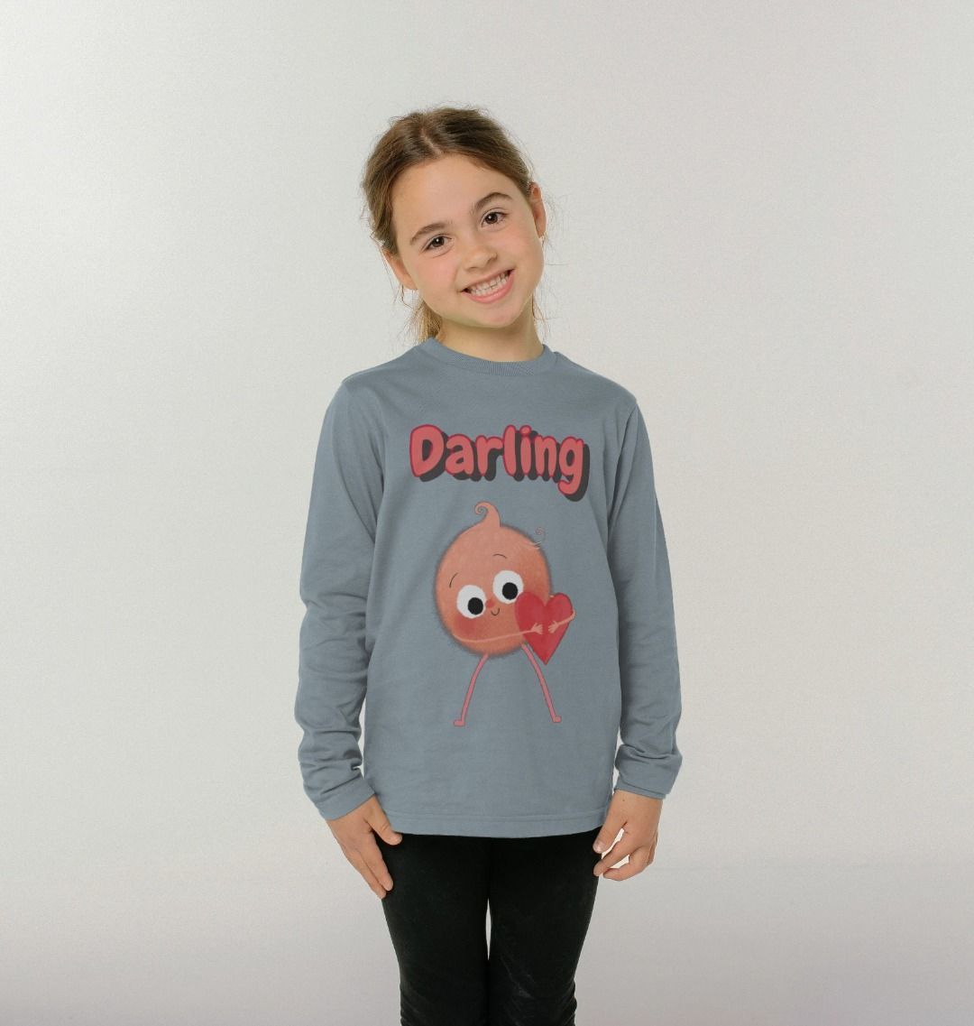 Organic Childrens Long-Sleeved T-shirt (Darling)